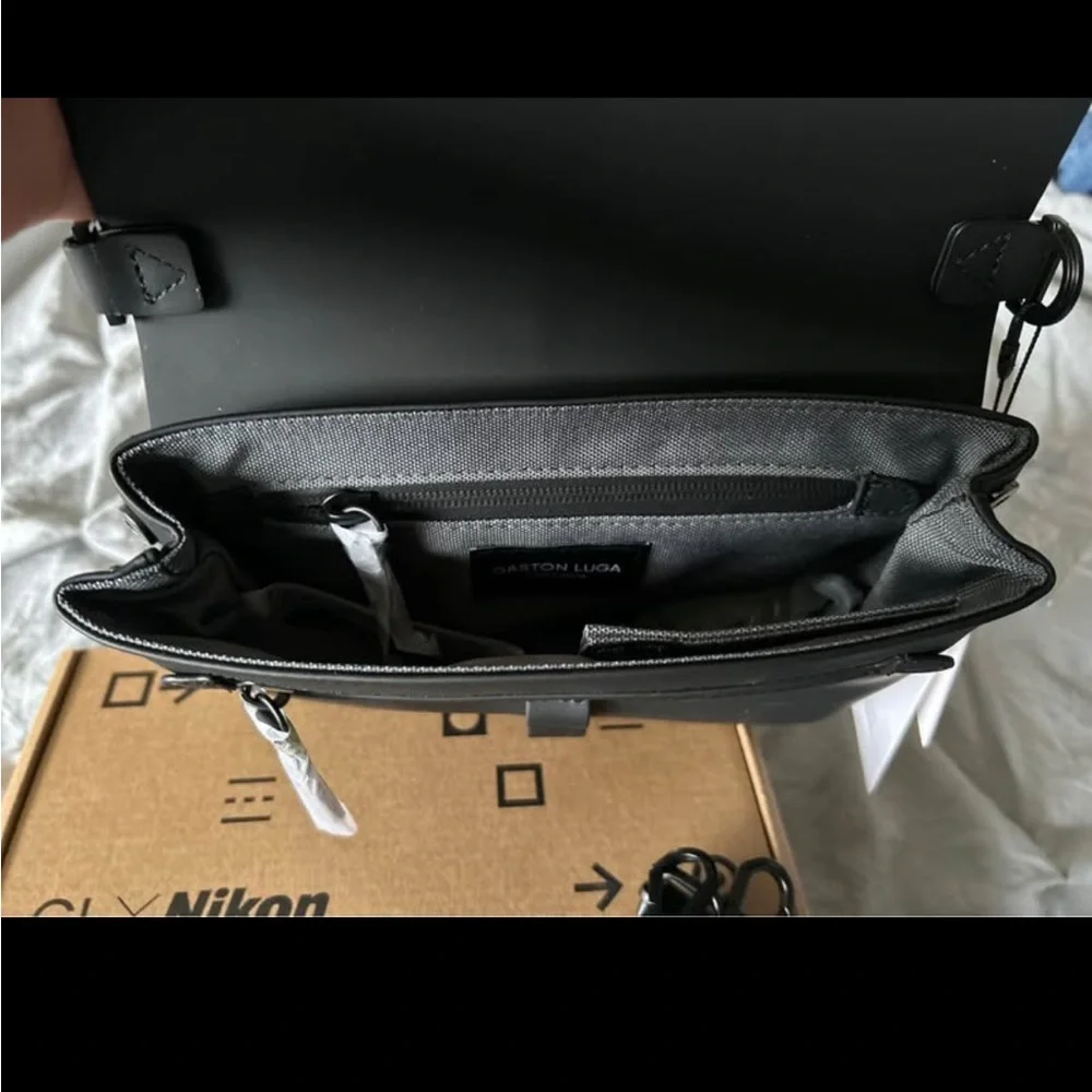 Black NIKON camera Crossbody Bag